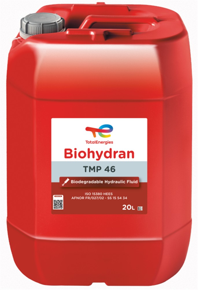 Total BIOHYDRAN TMP 46 - 20L - biologicky odbouratelný hydraulický olej ISO VG 46