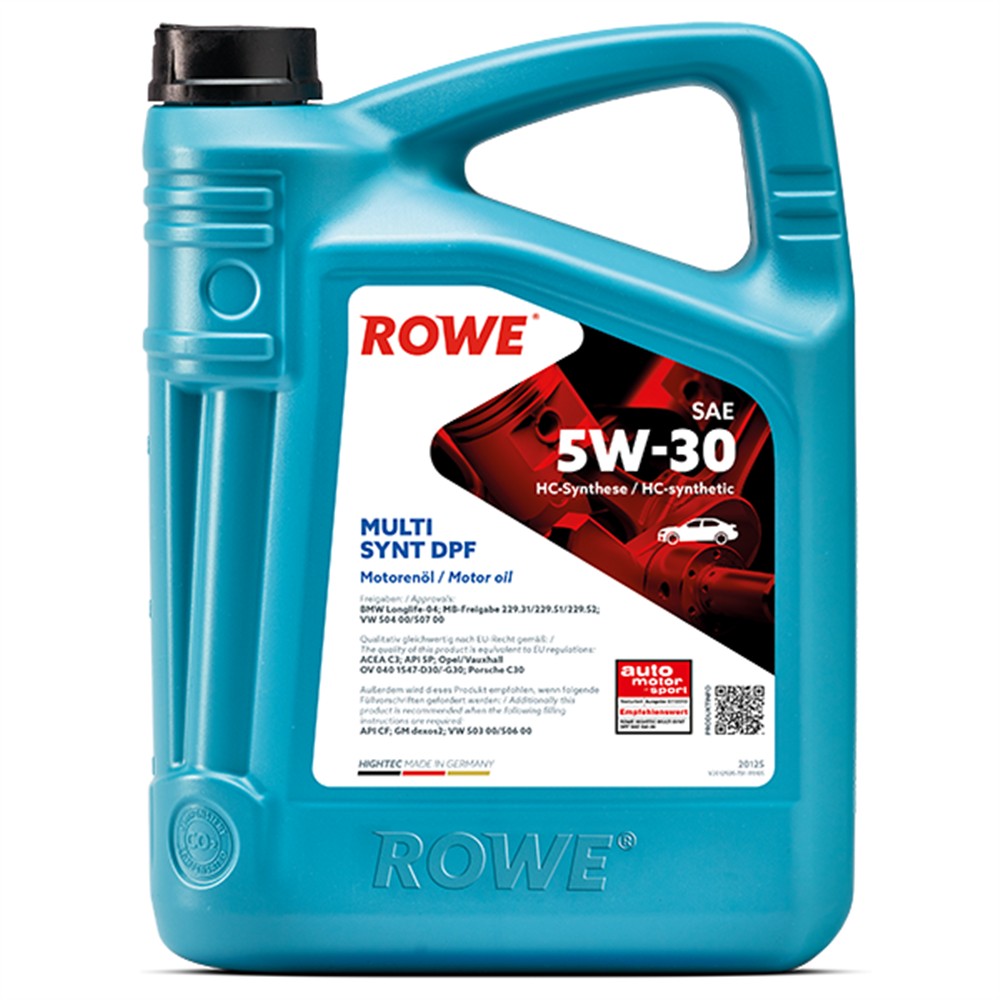 ROWE HIGHTEC MULTI SYNT DPF SAE 5W-30 - 5 L LONG LIFE 504.00/507.00