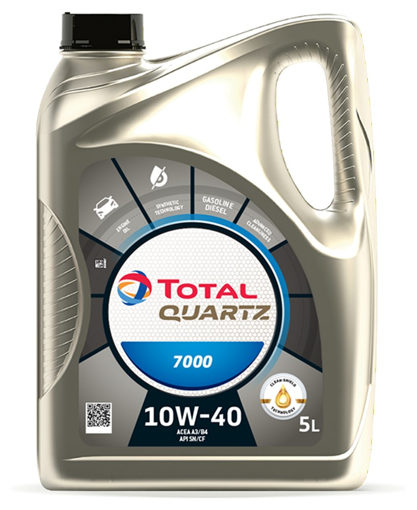 TOTAL QUARTZ 7000 10W-40 - 5 L motorový olej polosyntetický