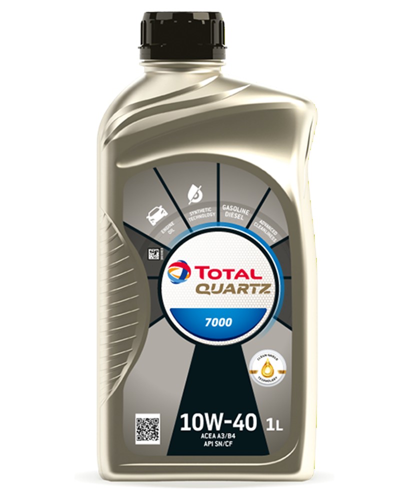 TOTAL QUARTZ 7000  10W-40 - 1L polosyntetický motorový olej 