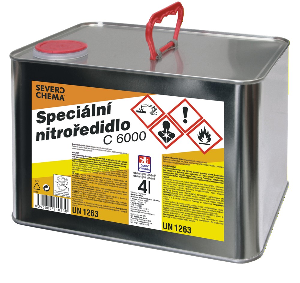 Ředidlo C6000 Nitroředidlo - 4L 